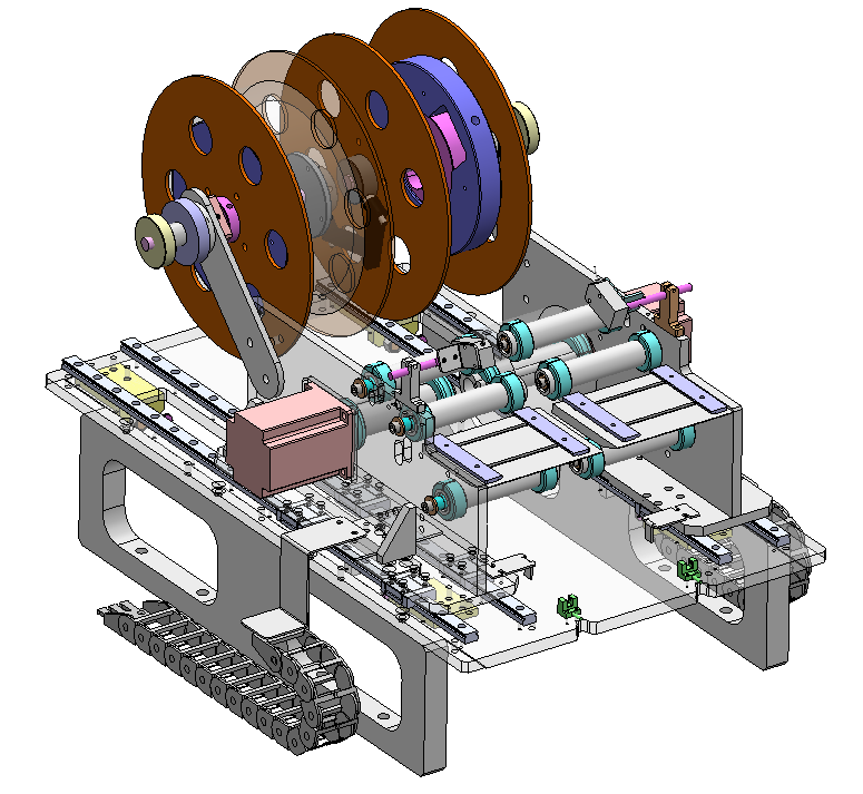 蜘蛛手泡棉贴装连线自动化sw18可编辑